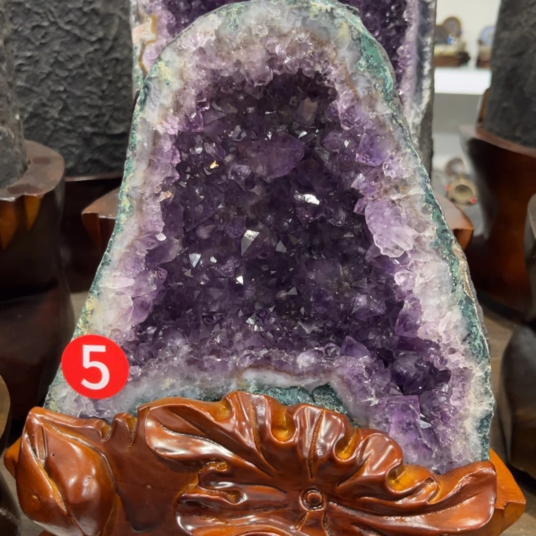 未镶嵌紫晶摆件水晶