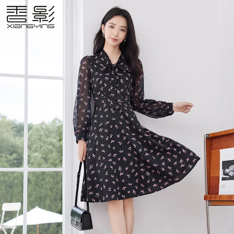 Q4012131连衣裙 香影休闲白搭时尚显瘦春新款连衣裙