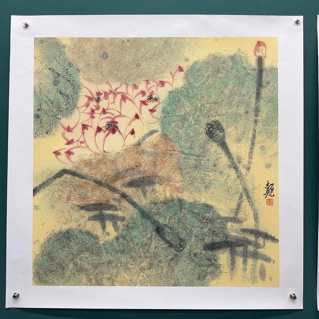 国画艺术家真人手绘