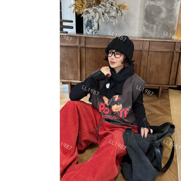 HY罗罗【大力水手马甲】春秋休闲百搭时尚搭配感马甲时尚设计师款