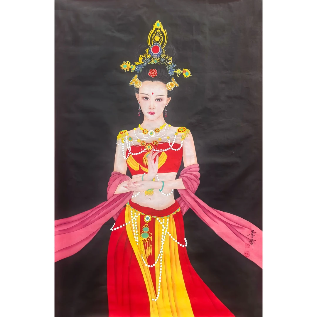 LOT6 崔景哲【仕女图】绢本 120*80cm 约8.6 平尺