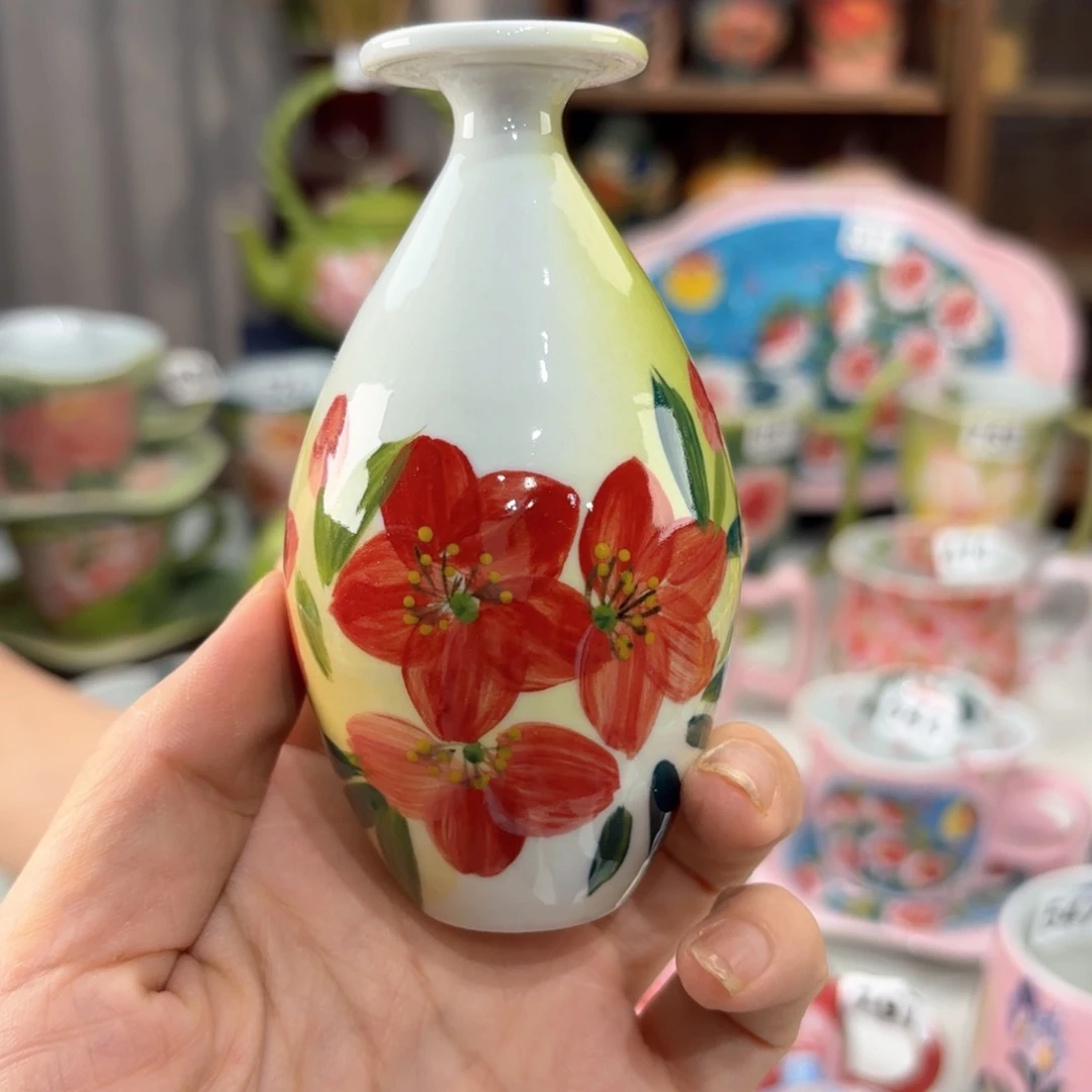 景德镇手绘高温釉下彩陶瓷茶具