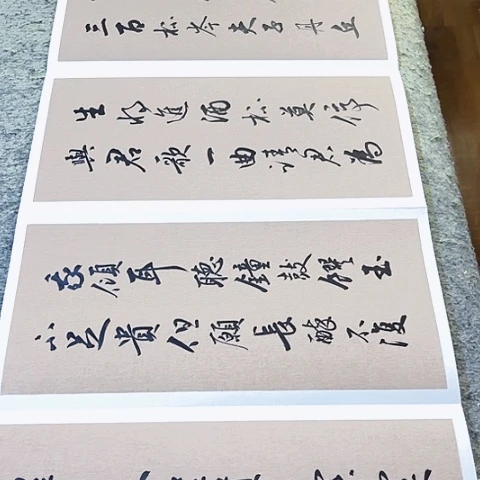 ****德将进酒行书册页作品