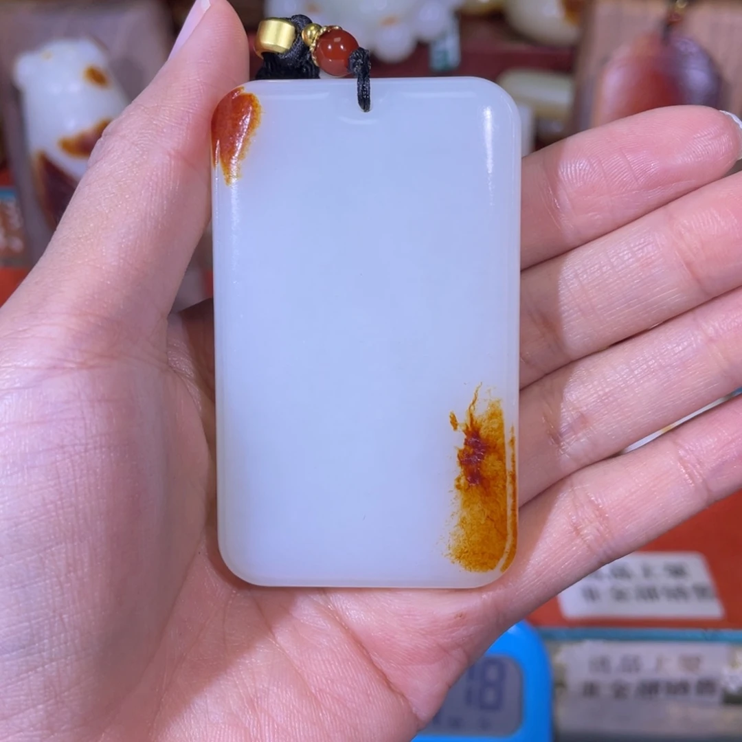 螃***蟹和田玉未镶嵌挂件