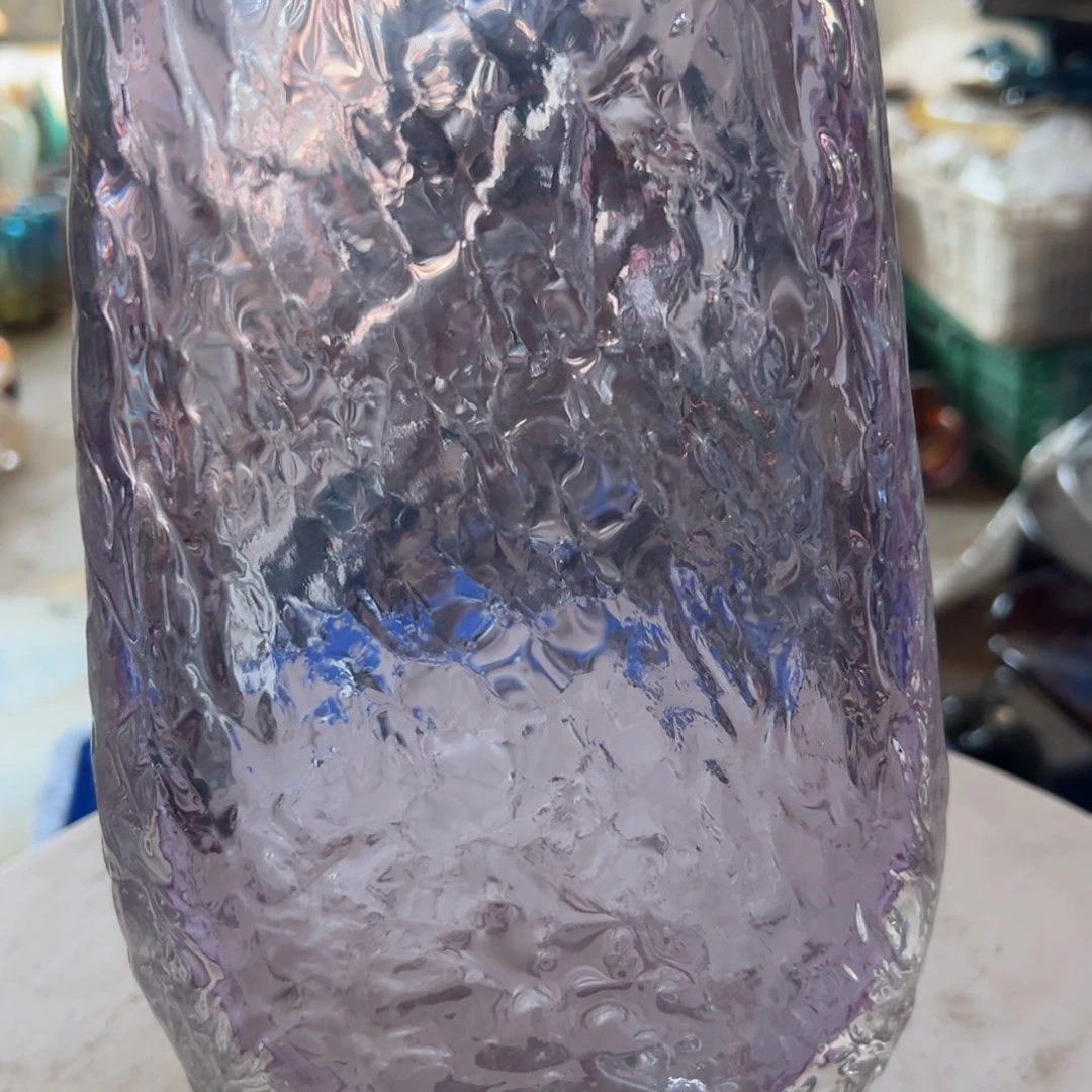 弘扬琉璃花器微瑕高度27
