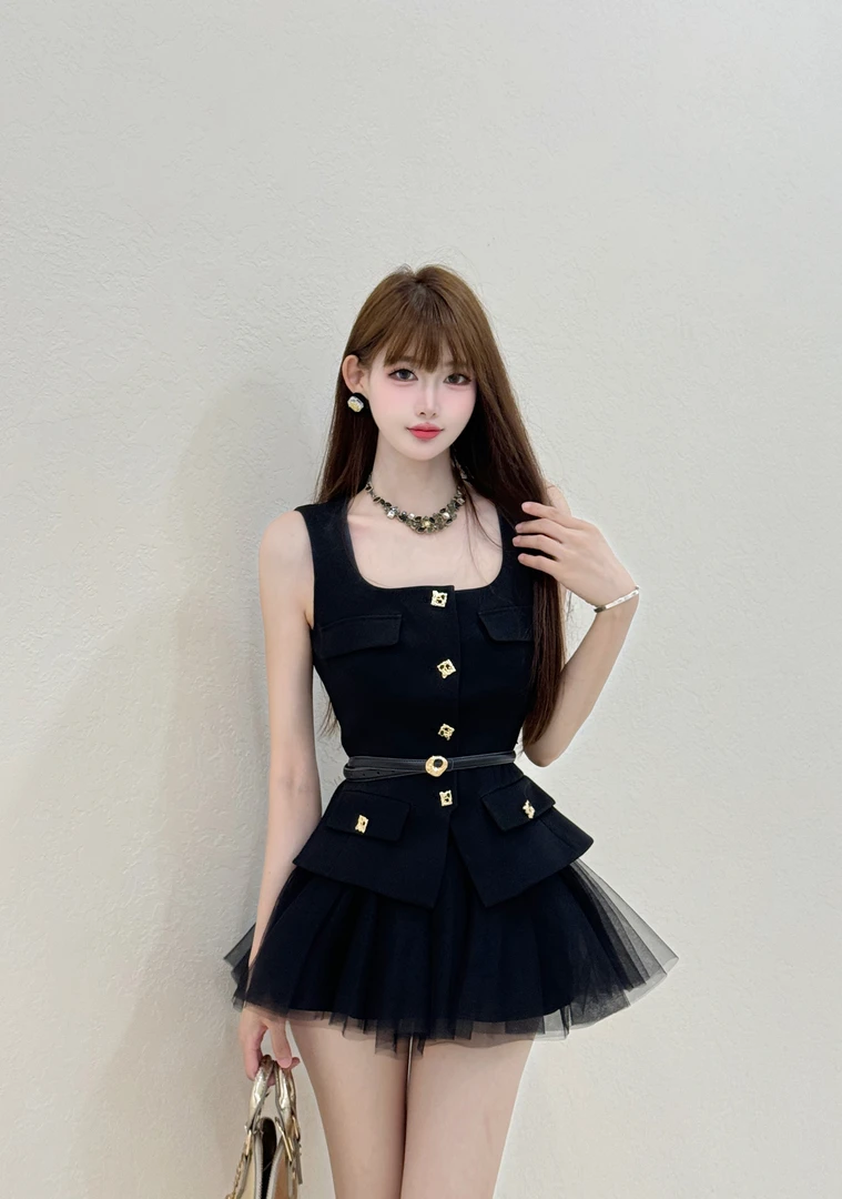 【精选优品】时尚套装简约通勤修身套装25814