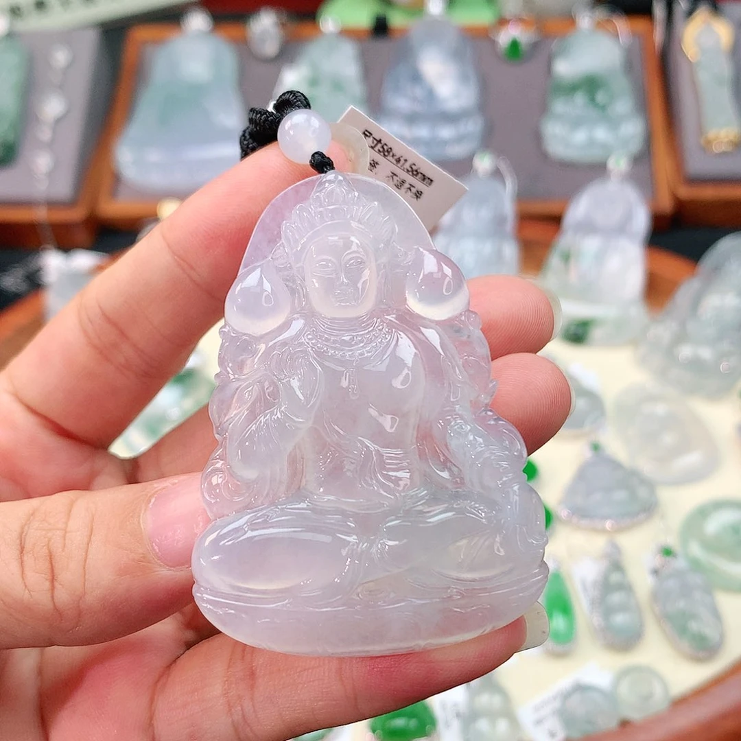 颈饰未镶嵌翡翠度母观音