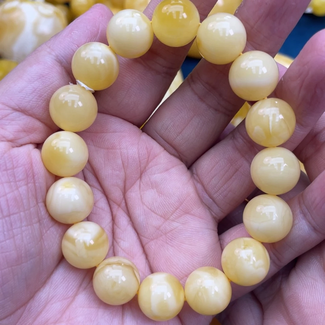 琥珀裸石未镶嵌琥珀蜜蜡12m m