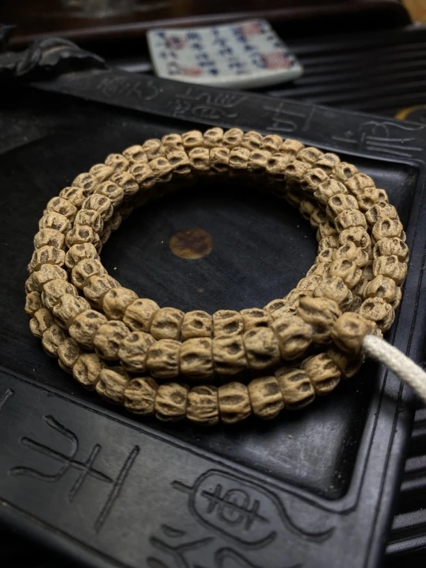 热振柏香籽「君临」黄油皮方块深坑鬼108长串7mm热振百香