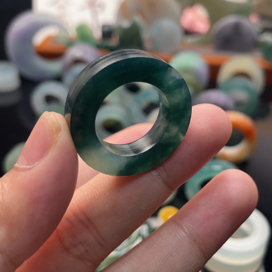 定制翡翠未镶嵌  蓝绿