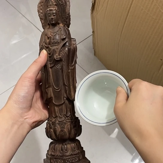 紫砂茶案沉香木雕