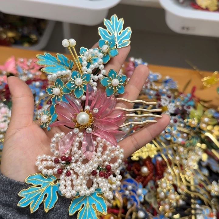 醋酸铁合金鹅毛仿点翠