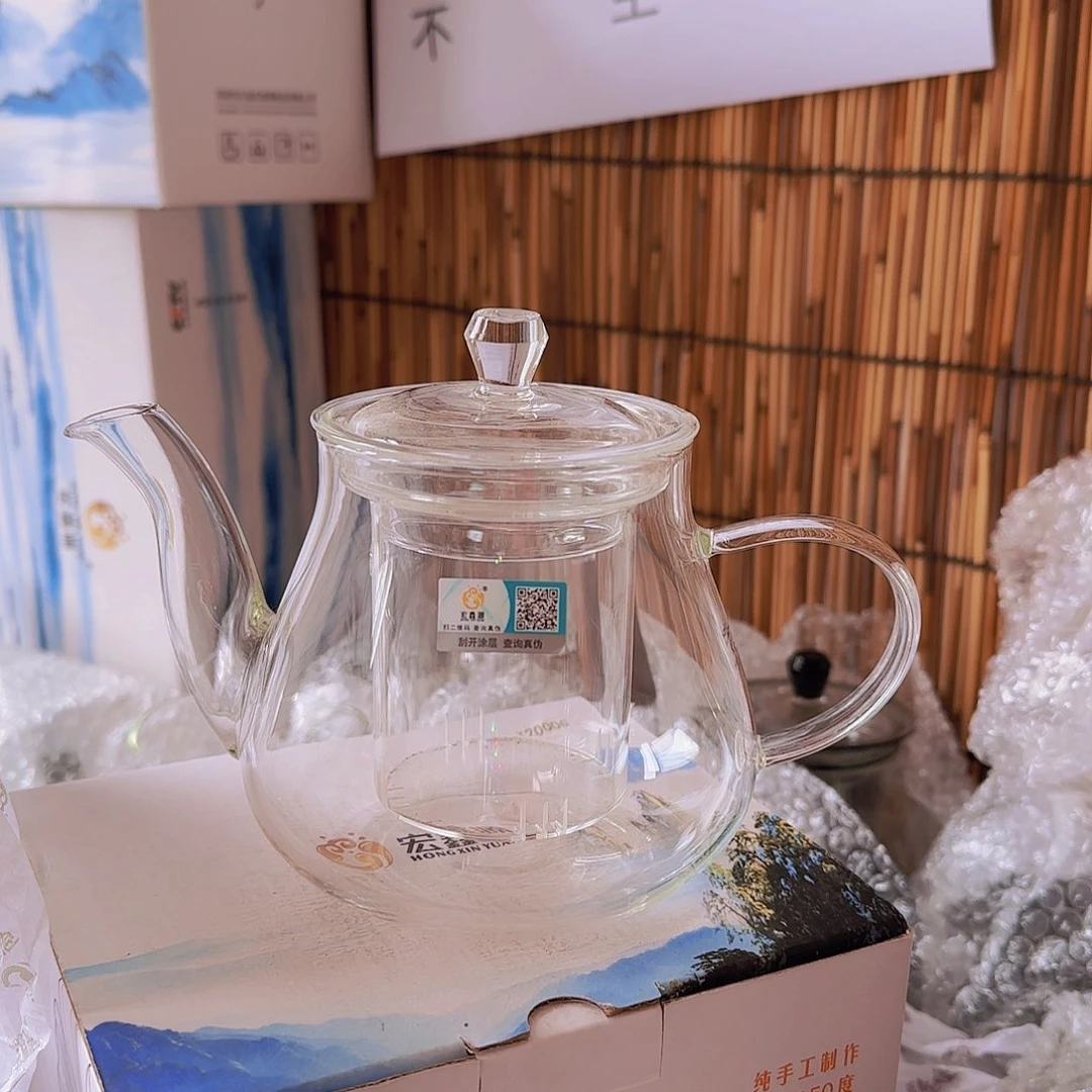 高硼硅玻璃茶水分离款H667全玻璃