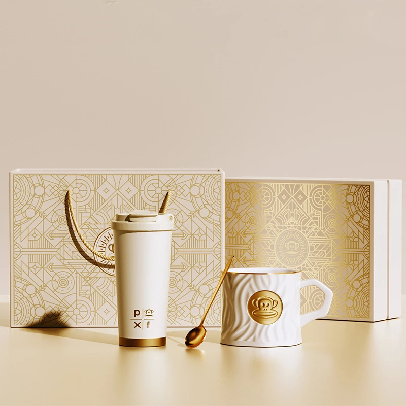 咖啡保温杯大容量便携户外杯男女运动车载礼盒套装保温咖啡杯套装