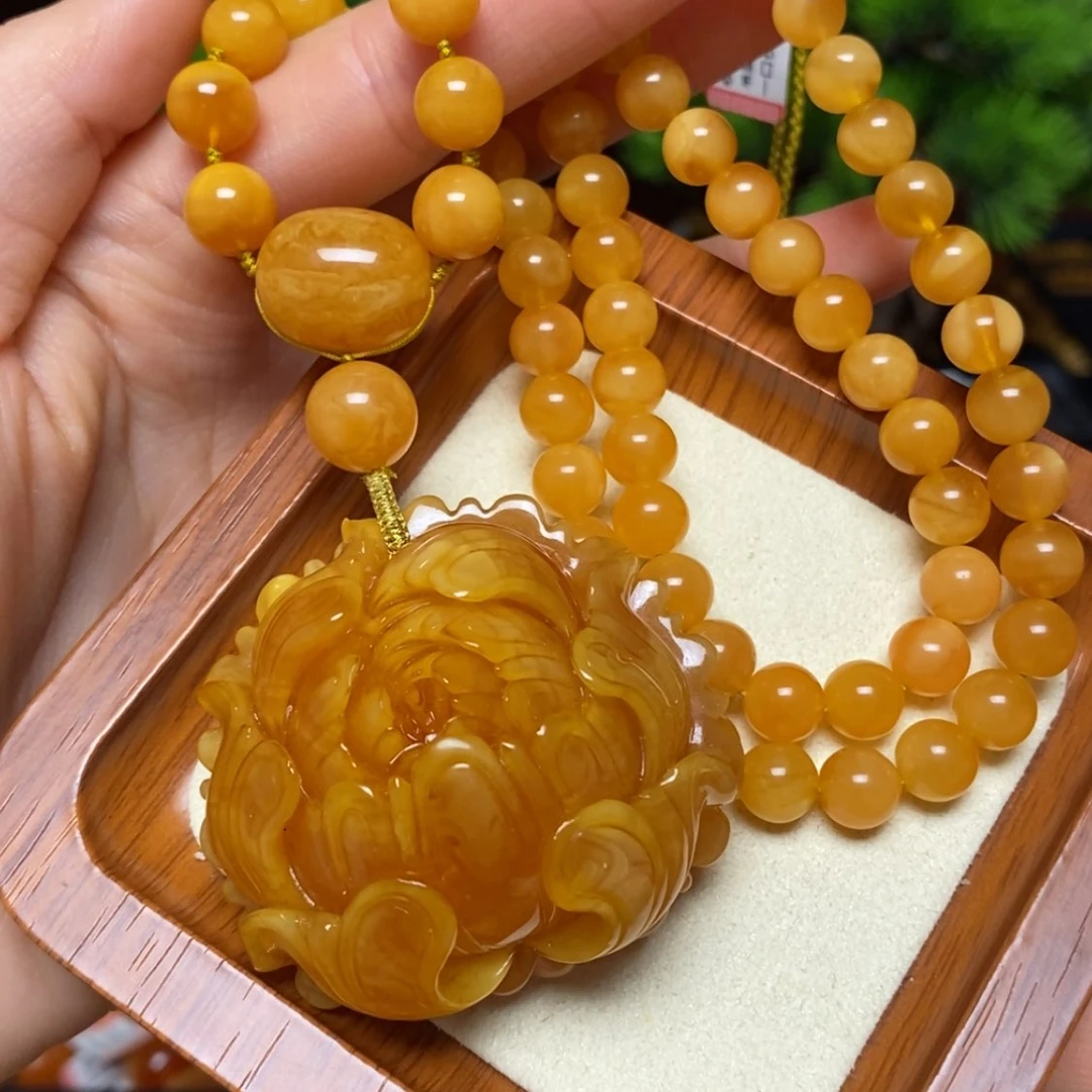 【闪购商品】蜜蜡颈饰未镶嵌项链
