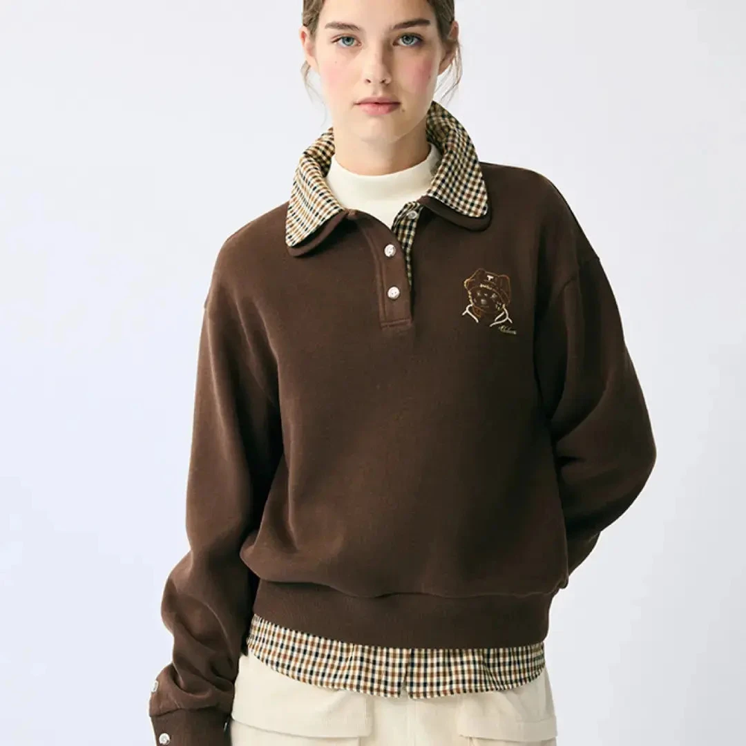 TeenieWeenie小熊卫衣秋季上衣女25年秋冬新款TTMA254TC3B