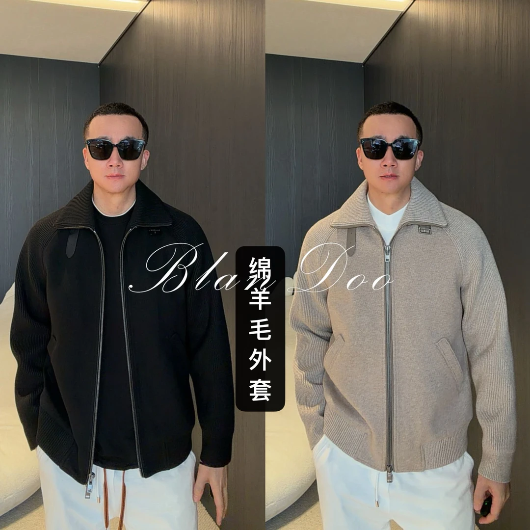 (秋款)BLANDOO "意式休闲”  男士高品质绵羊毛混纺外套25899