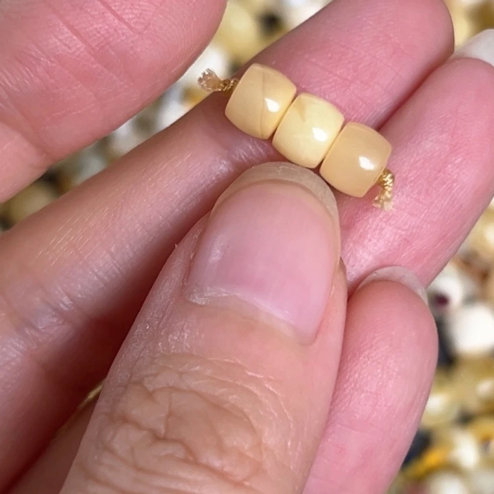 未镶嵌蜜蜡裸石6mm一组