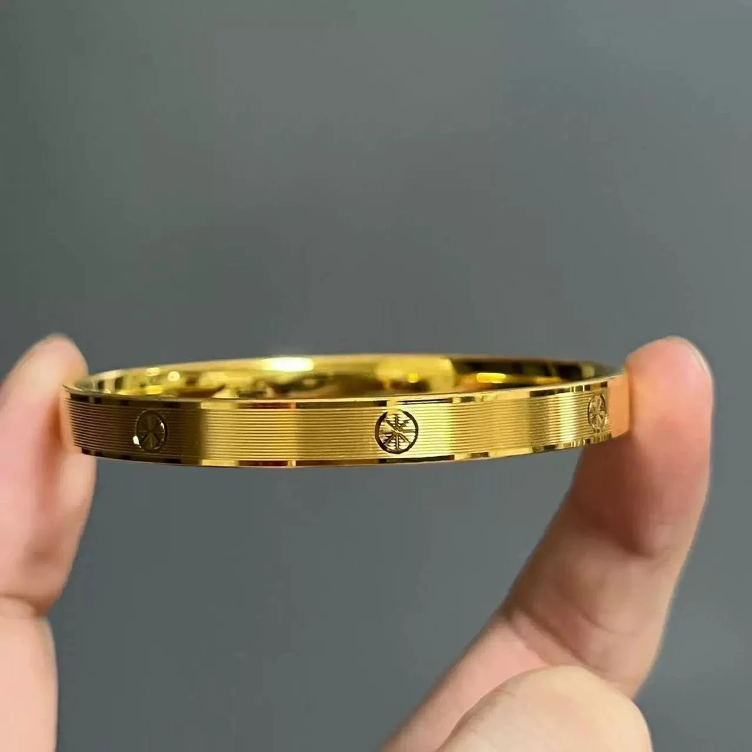 足银手镯 手镯 米字拉丝手镯女款气质轻奢时尚百搭