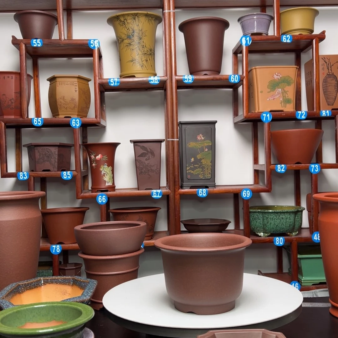 紫砂花盆玖*金钟花盆