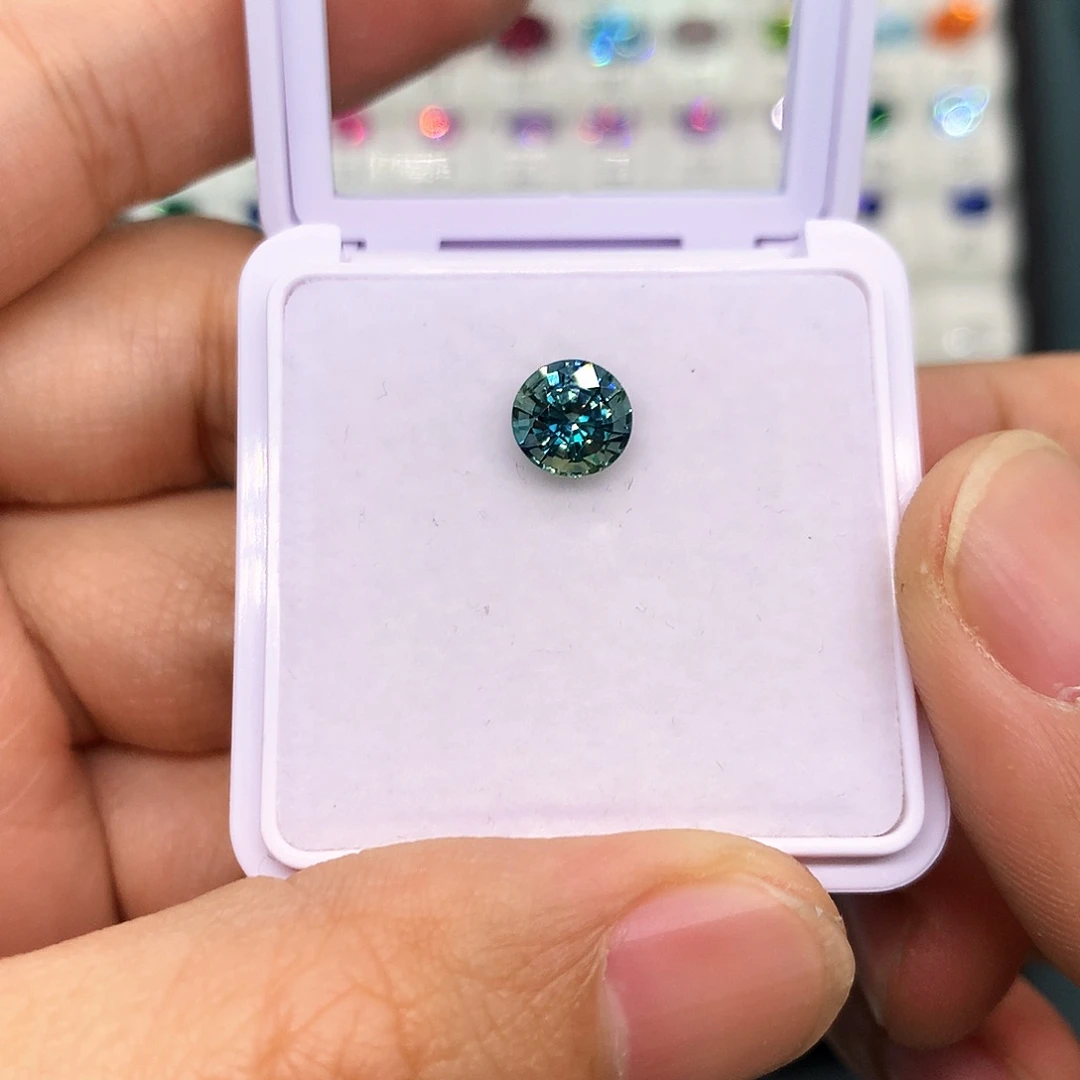 蓝宝石裸石未镶嵌海*线1.81克拉无烧