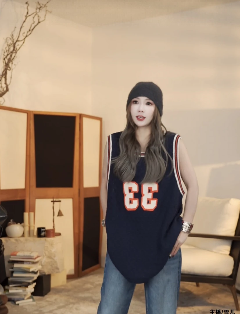 AMAZING IN |  美利奴羊毛 | 美式复古背心A250813-AI58CSWY50118