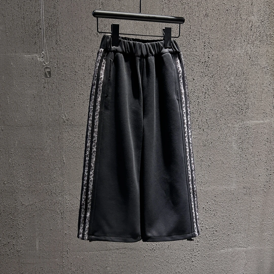 【游子kids】韩国儿童洋气豹纹卫裤男童针织直筒休闲裤