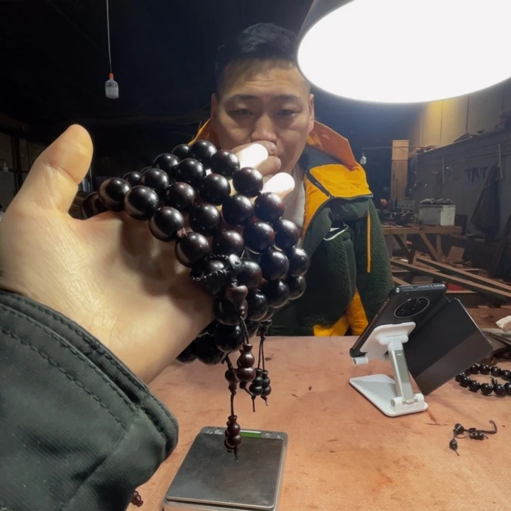 檀香紫檀（小叶紫檀）1.5满金星泥中泥新
