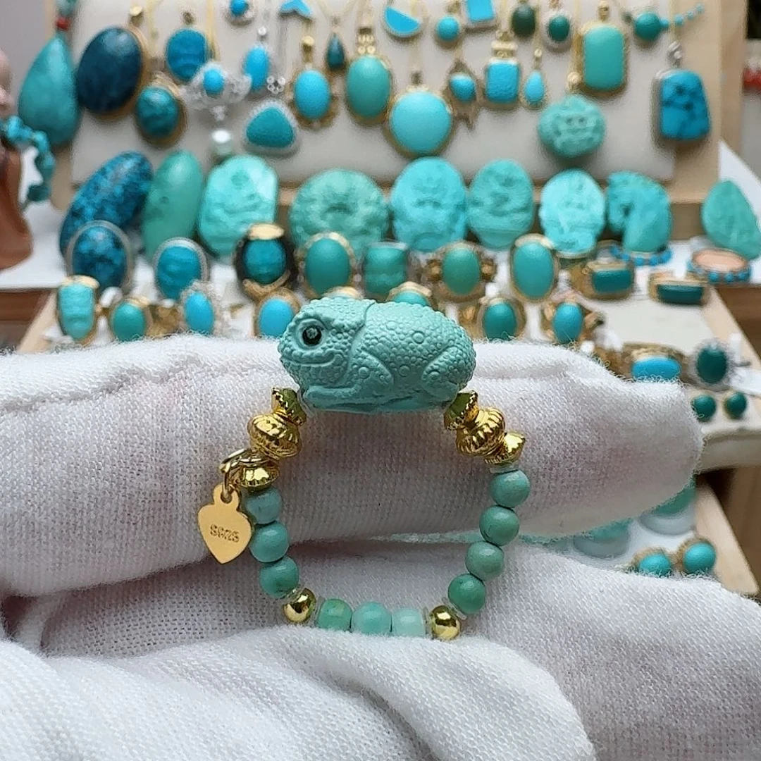 绿松石珠宝奇石未镶嵌