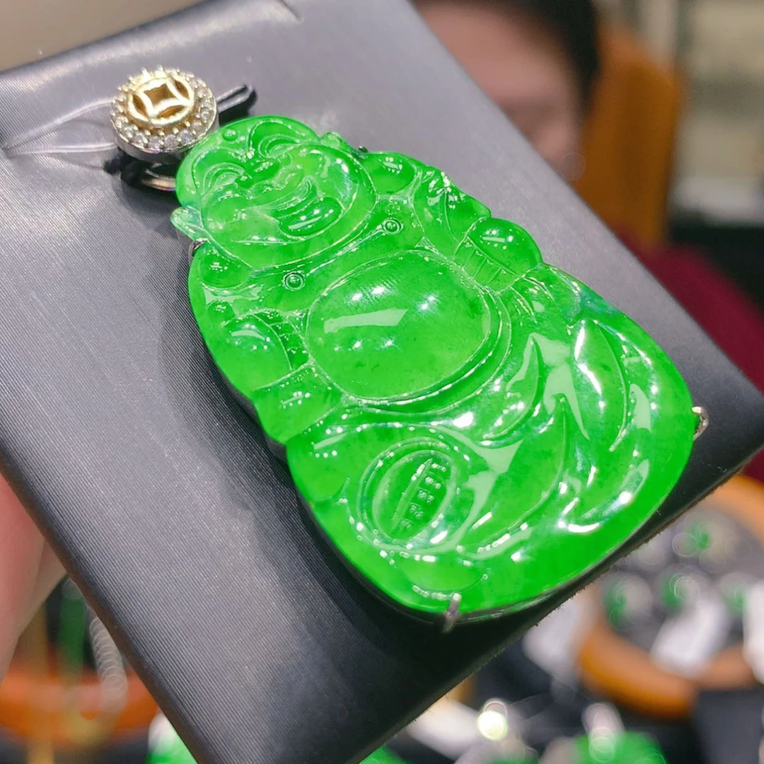 【闪购商品】翡翠颈饰银S925镶嵌4柒姐