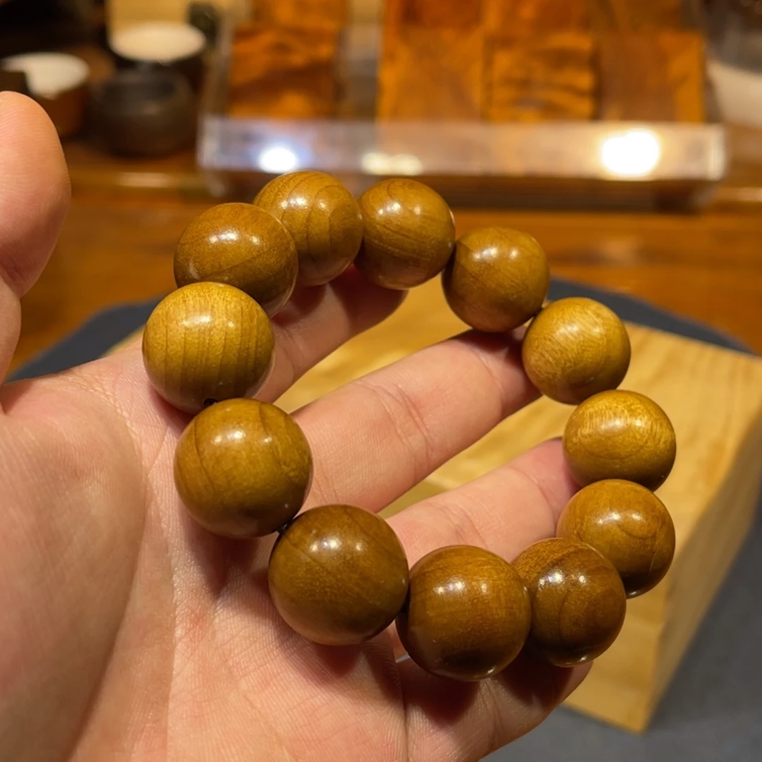 金丝楠2.0cm金丝楠木小叶桢楠手串