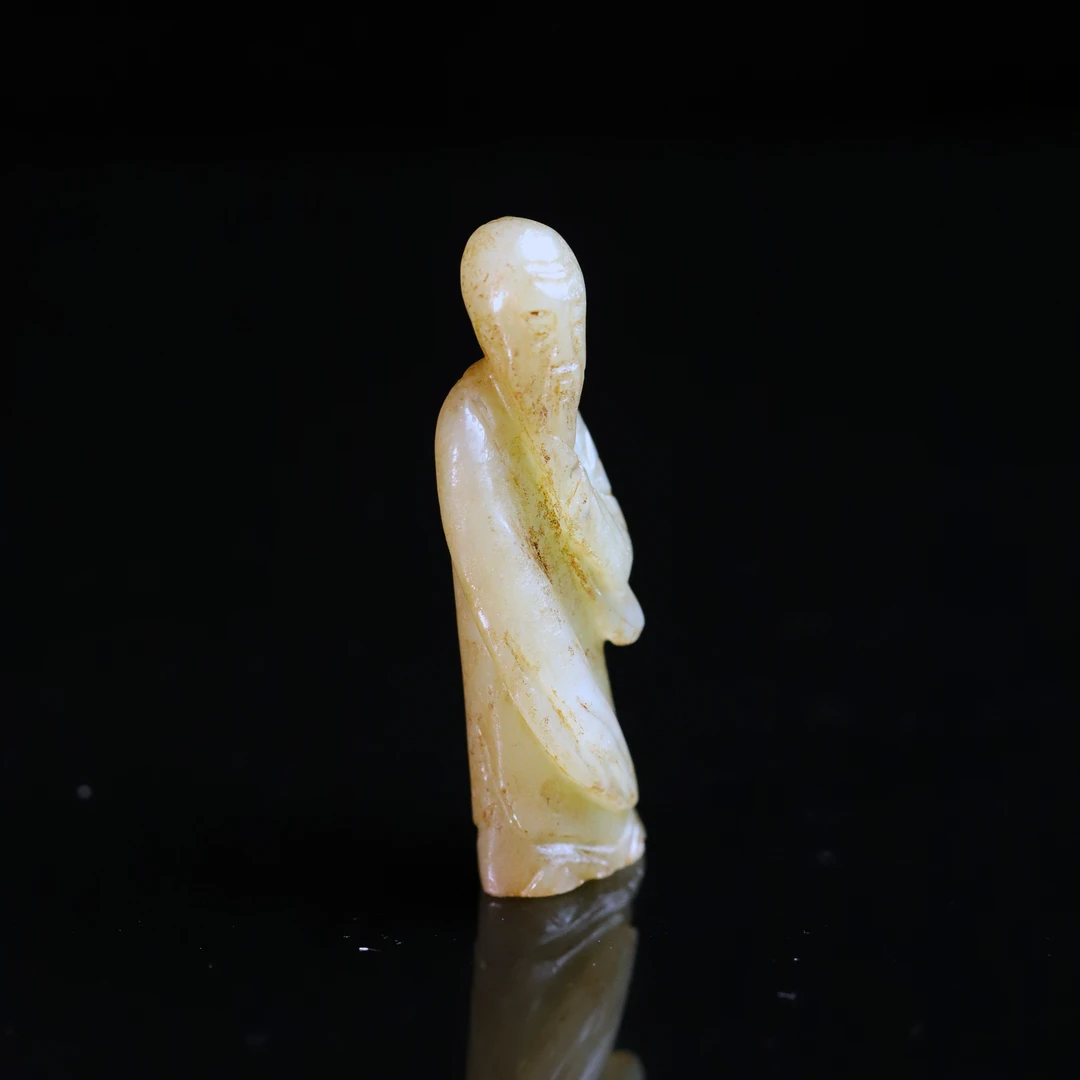 清代和田玉人物花件-LM