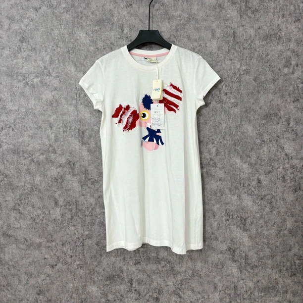 未使用 FENDI/芬迪 芬迪白色半袖