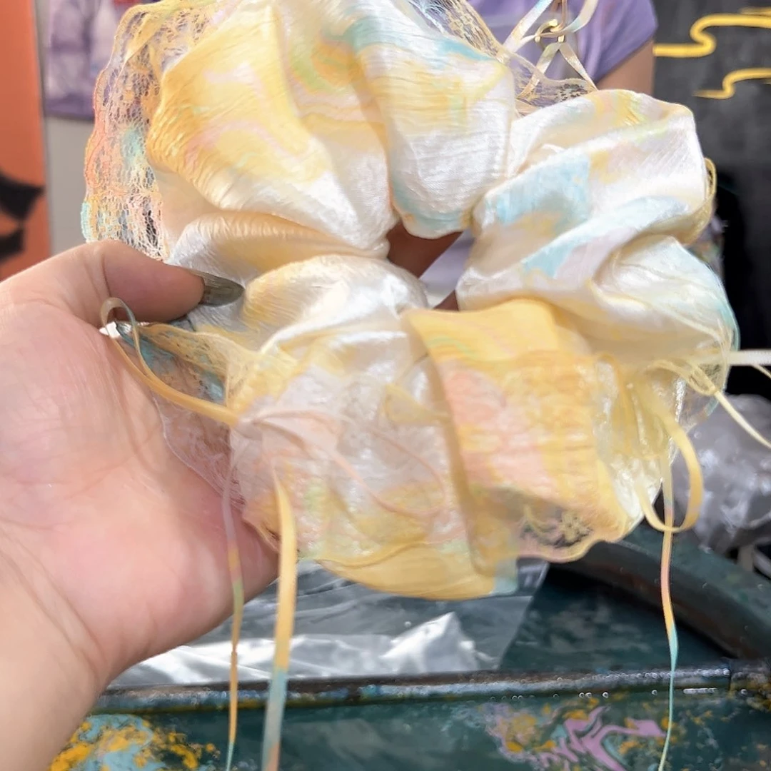 307蕾丝发圈手作