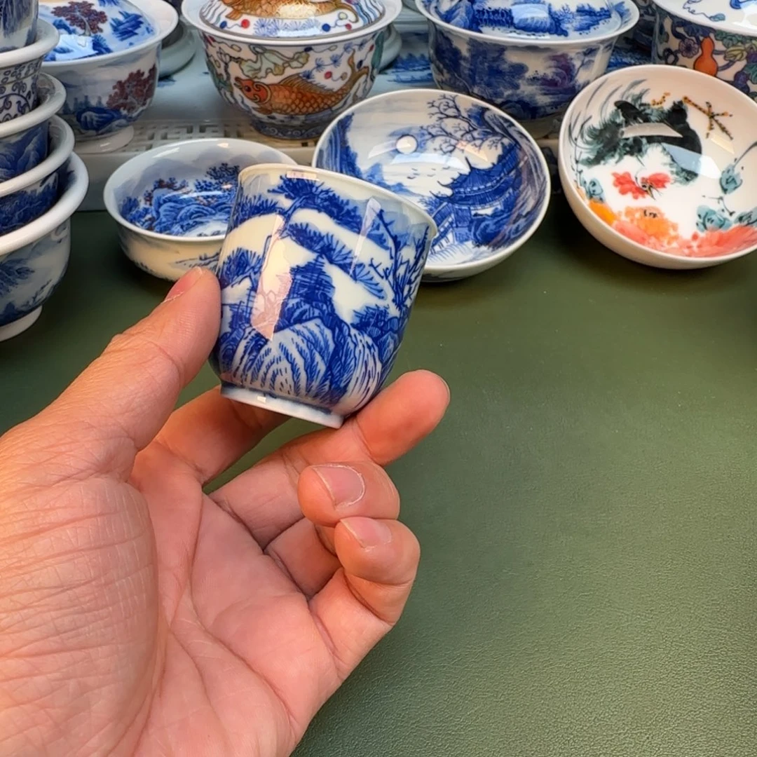 纯手工纯手绘茶具石头25