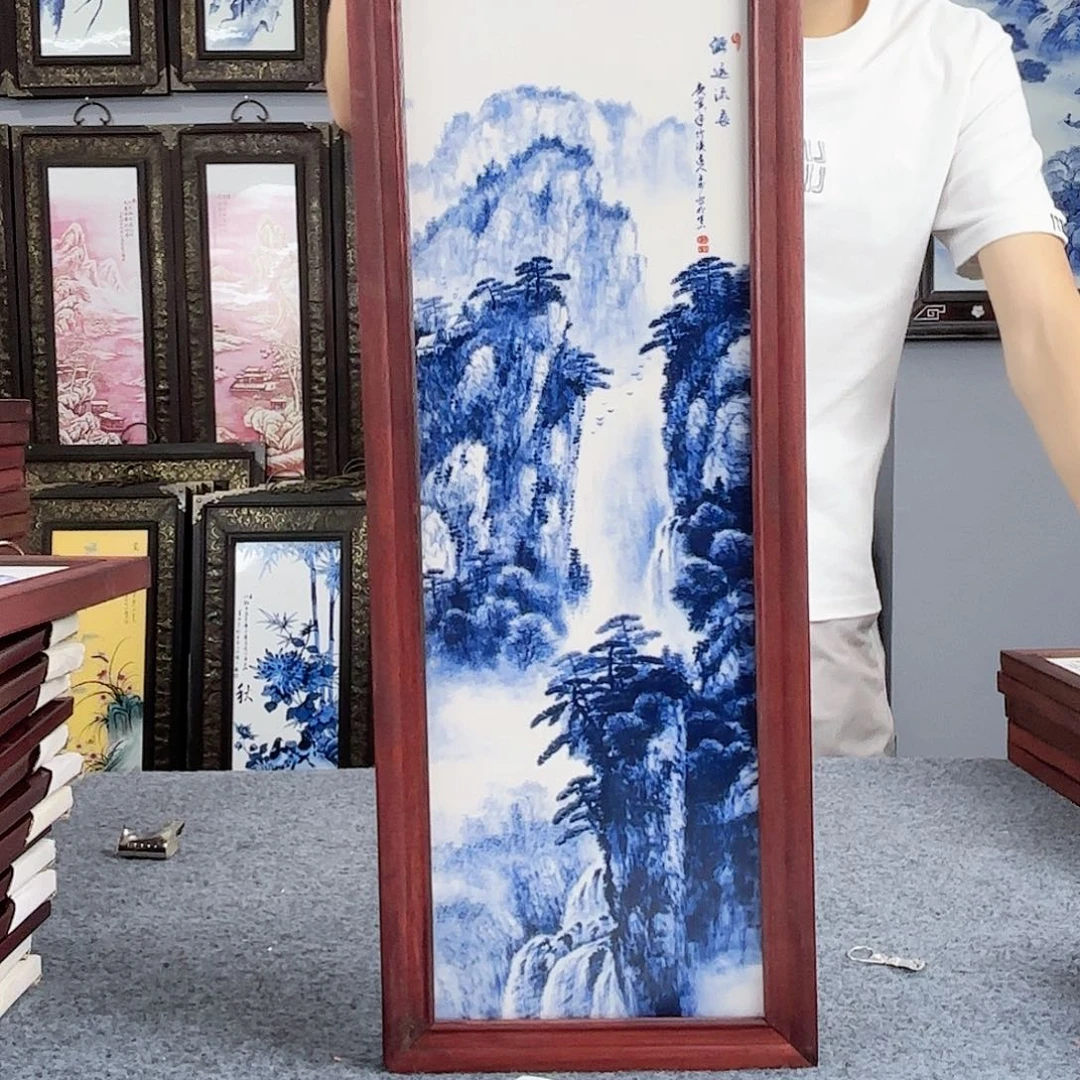 摆件景德镇陶瓷瓷板画