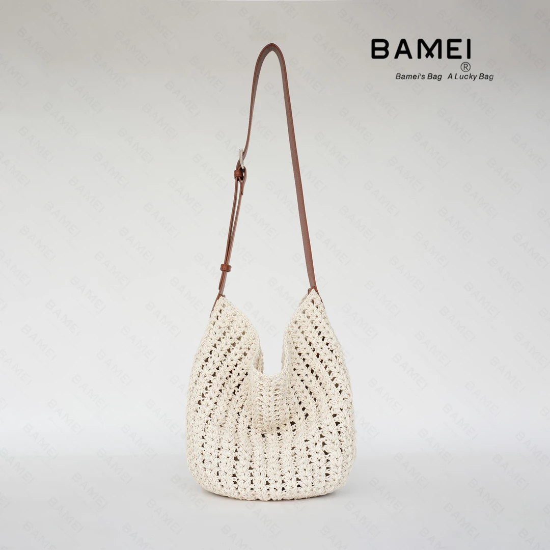 BAMEI 八妹 · 休闲轻奢编织单肩斜挎包-2538