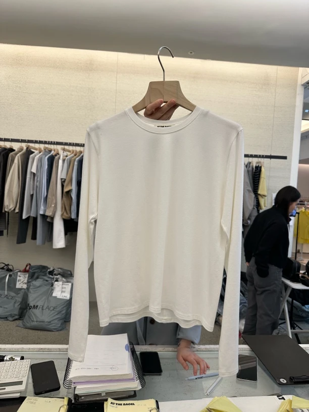 长袖常规纯色韩系纯色短袖T恤TA