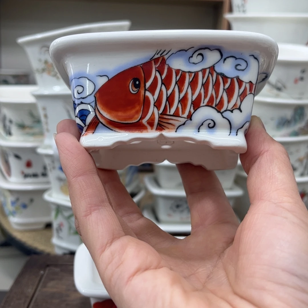 内直径8-6-3.5微瑕一只花盆