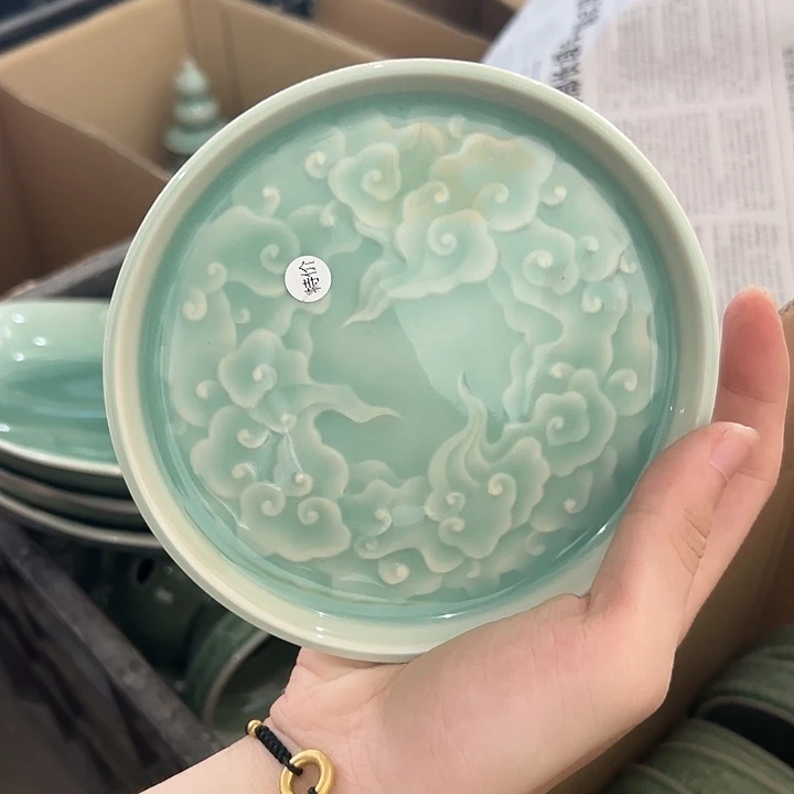 龙泉云间青瓷小米茶器