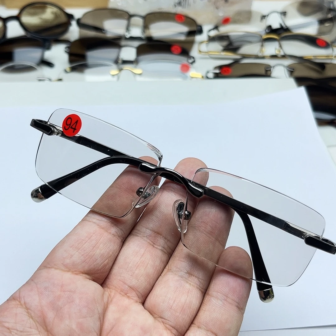 分体款天然水晶眼镜