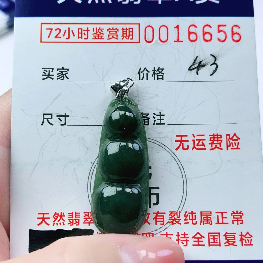 翡翠颈饰银S925镶嵌吊