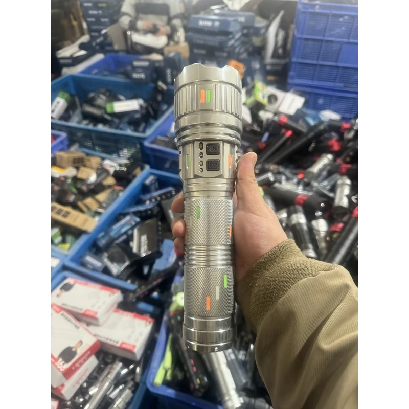 【微瑕一组电池】G456【限定款荧光穿天炮】超亮大功率铝合金变焦手电