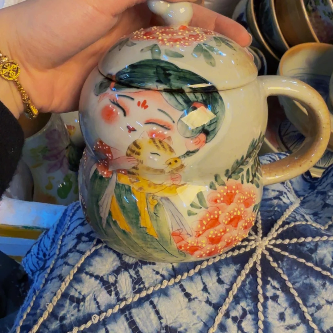 瓷片景德镇陶瓷手工手绘