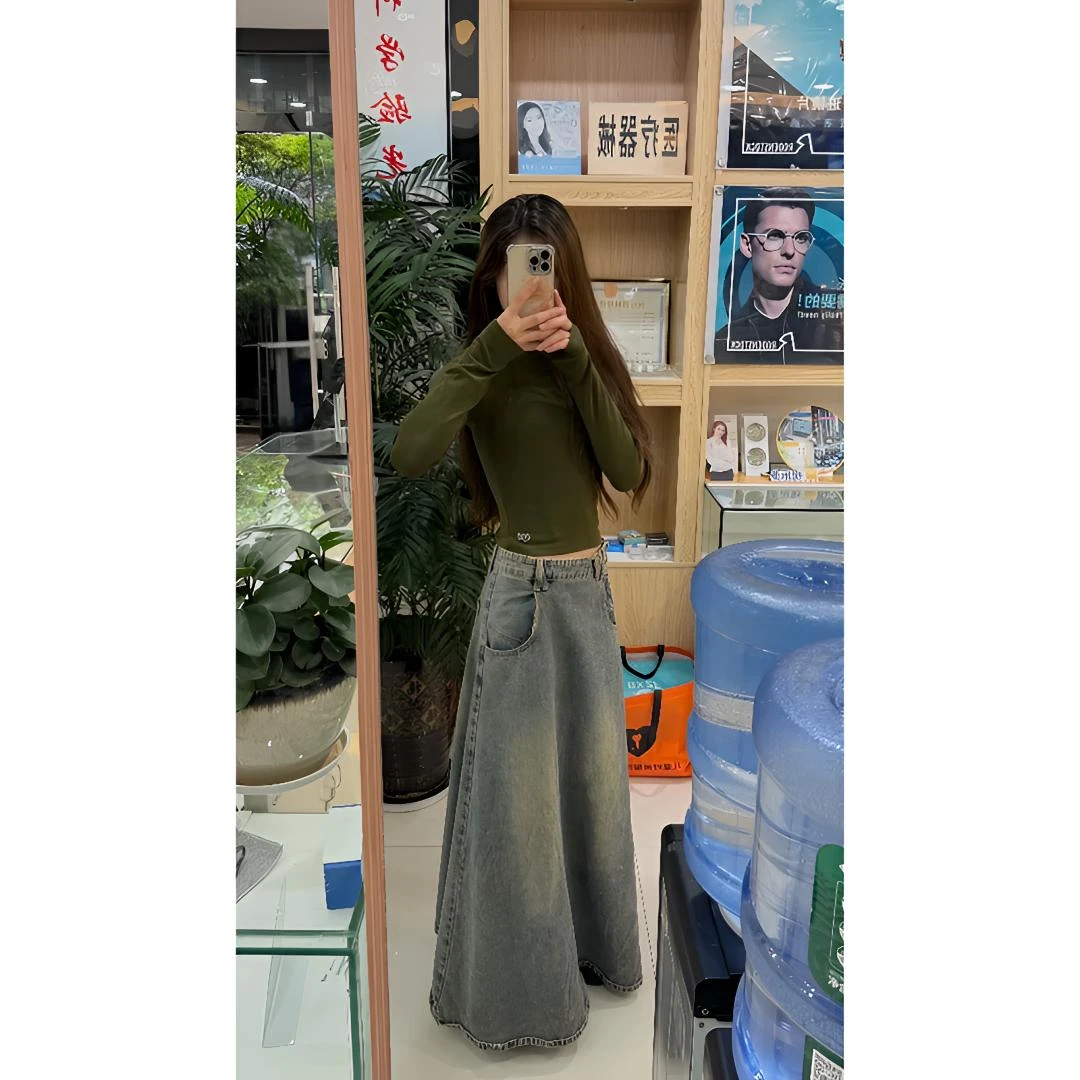 美式辣妹正肩长袖t恤春秋内搭打底衫修身显瘦T90008