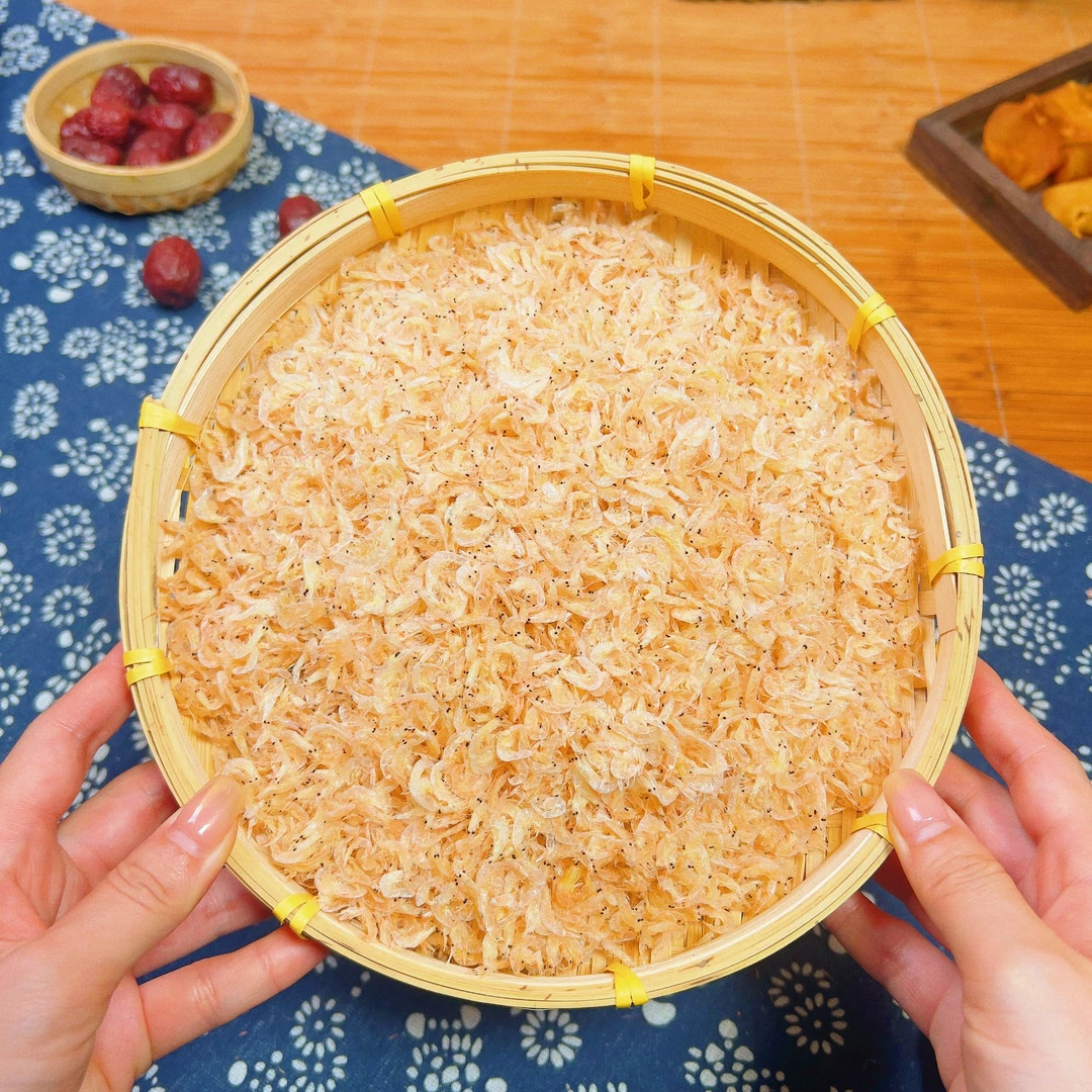 湛江虾皮本港水晶虾皮500g 海鲜干货 煎蛋煲汤煮粥煮面条