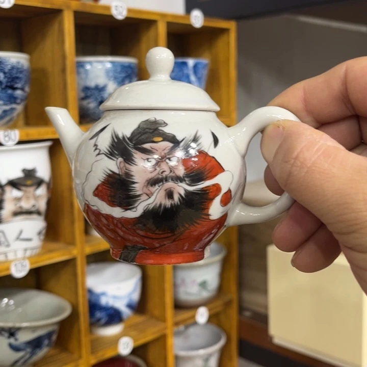 田手绘钟馗泡茶骨111
