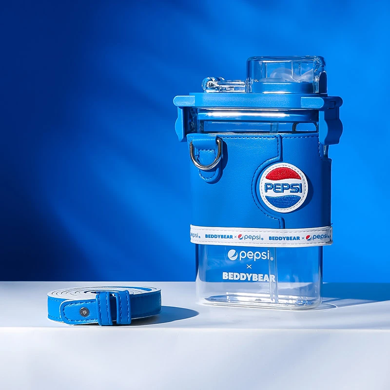 【新款方形/飞碟夏季水杯】杯具熊创意吸管杯学生上班族潮酷杯子