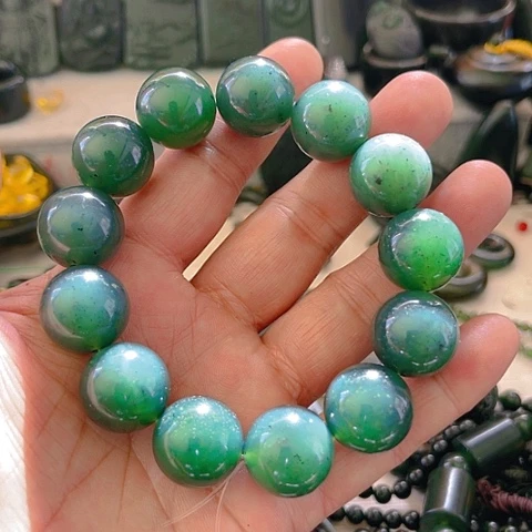 蛇纹石玉颈饰未镶嵌暖*