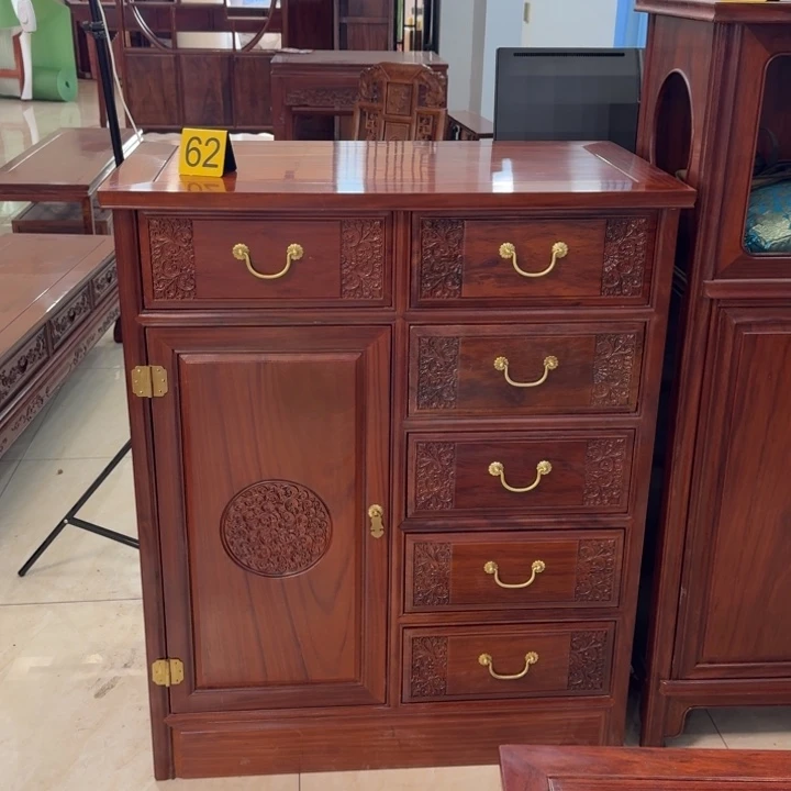 t***宝花梨木类储物柜六抽一门柜88.50.106